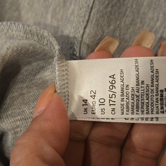 Topshop Light Gray Midi Dress - Picture 5 of 6